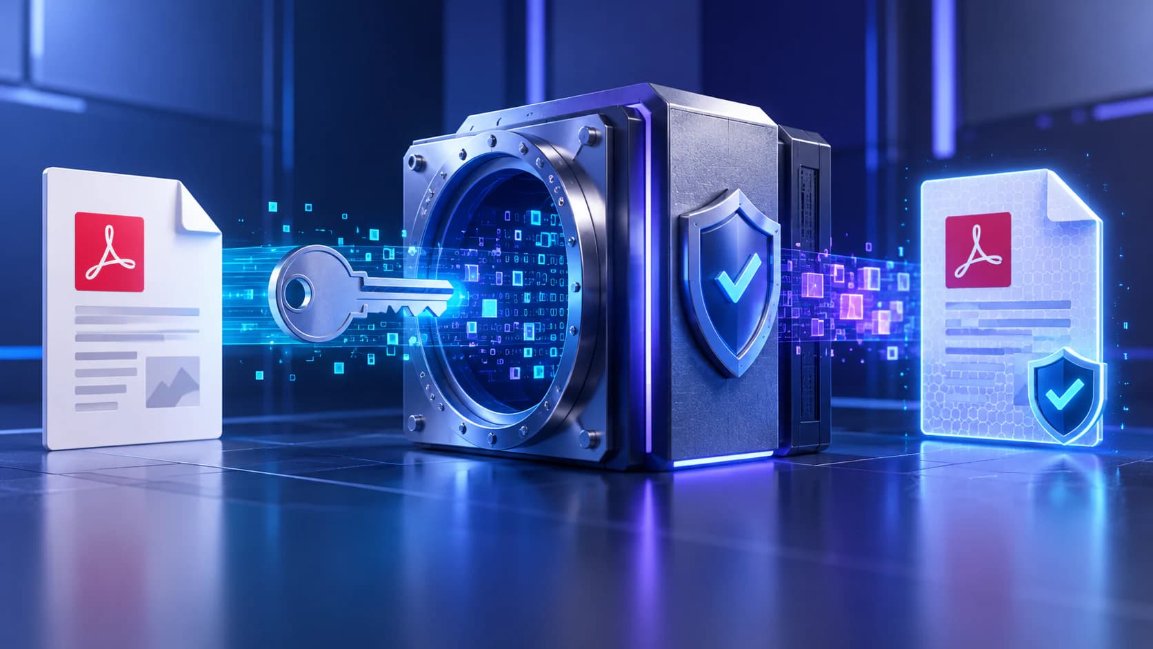 Encrypted PDF prepared for controlled and secure distribution