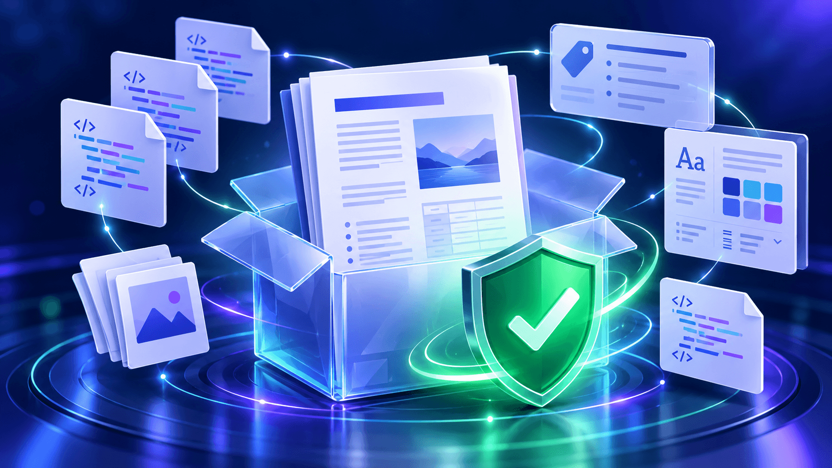 OpenDocument package components checked with a green validation shield