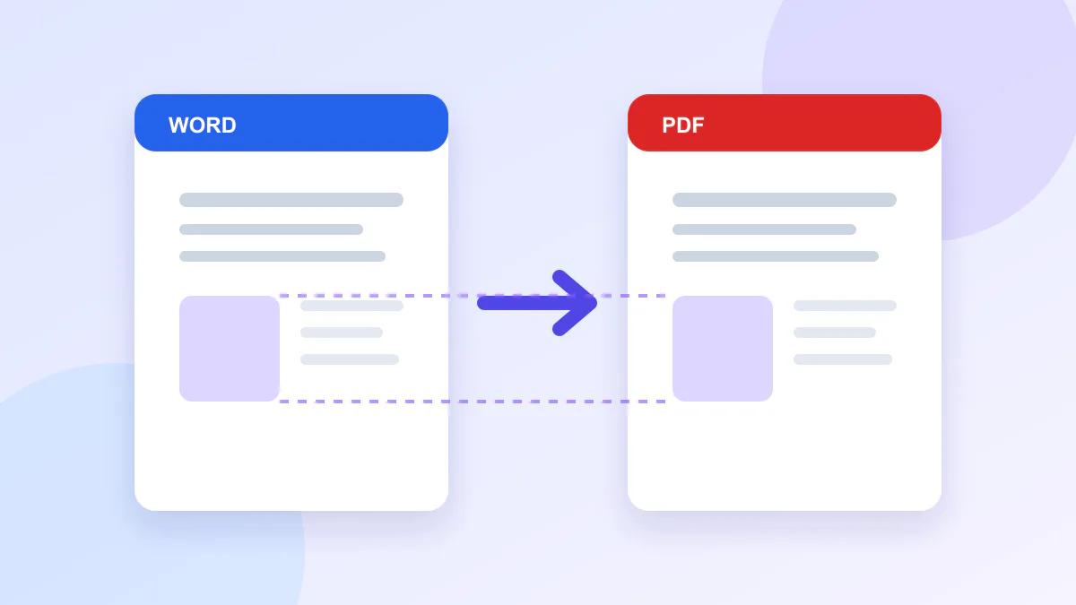 Photo content placed within several standard PDF page sizes